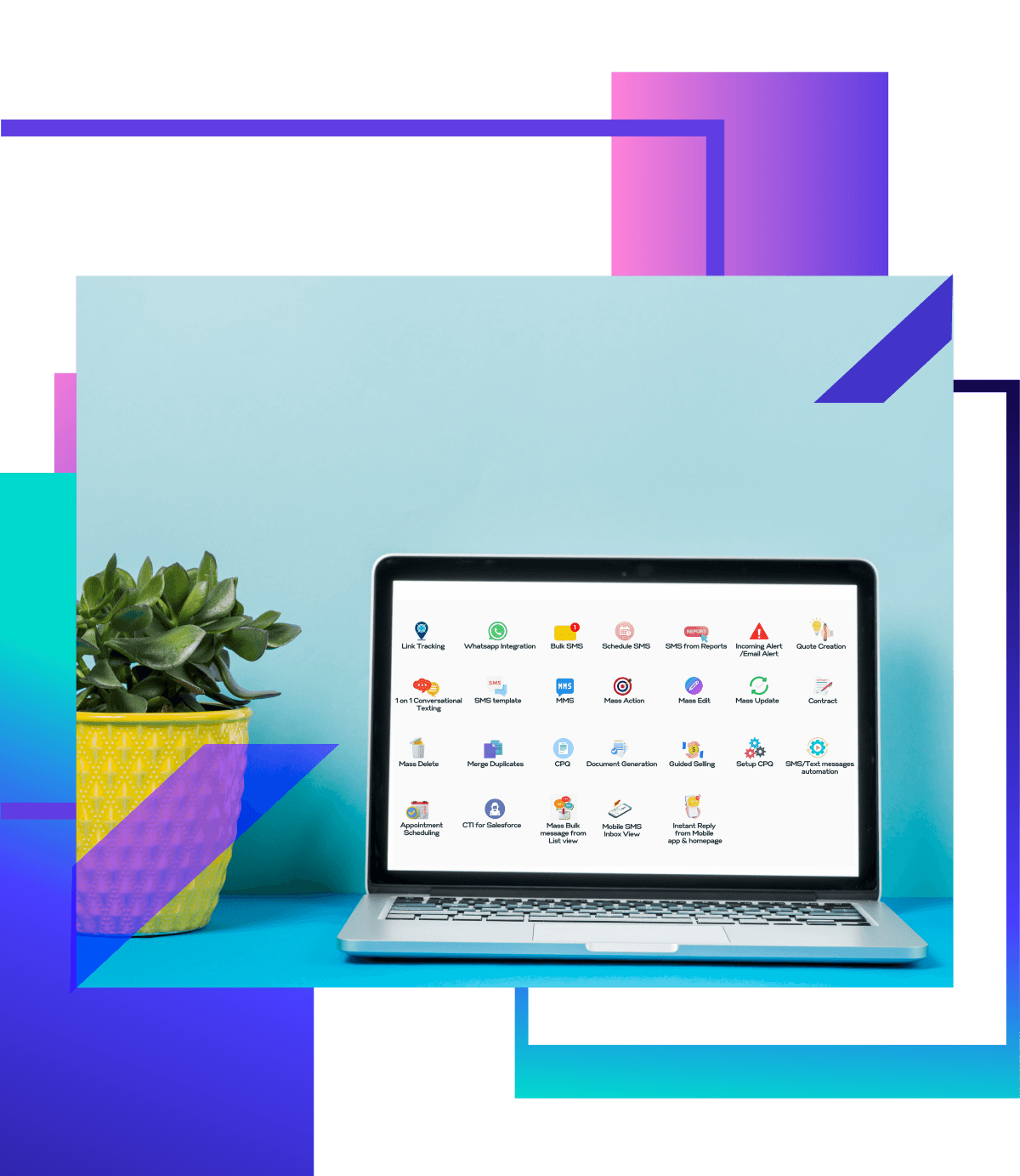 Your All-in-One SMS App for Salesforce & WhatsApp banner